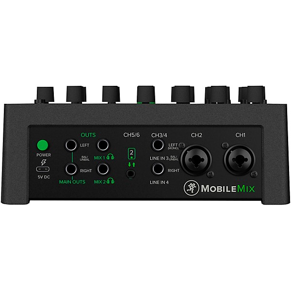 Mackie MobileMix 8-Channel USB-Powerable Mixer With Pair of Thrash212 GO Speakers, Roadrunner Bags, e835 Microphones, Stan...
