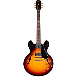 Gibson Custom Murphy Lab 1958 ES-335 Light Aged Semi-Hollow Electric Guitar Tri-Burst