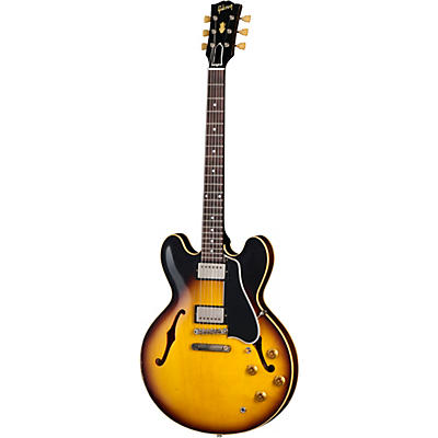 Gibson Custom Murphy Lab 1958 Es-335 Heavy Aged Semi-Hollow Electric Guitar Faded Tobacco Burst for sale