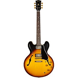 Gibson Custom Murphy Lab 1958 ES-335 Heavy Aged Semi-Hollow Electric Guitar Faded Tobacco Burst