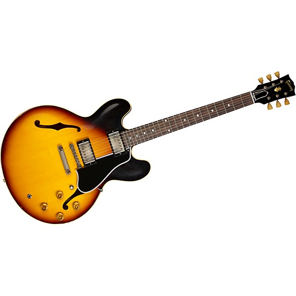 Gibson Custom Murphy Lab 1958 ES-335 Heavy Aged Semi-Hollow Electric Guitar Faded Tobacco Burst