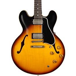 Gibson Custom Murphy Lab 1958 ES-335 Heavy Aged Semi-Hollow Electric Guitar Faded Tobacco Burst