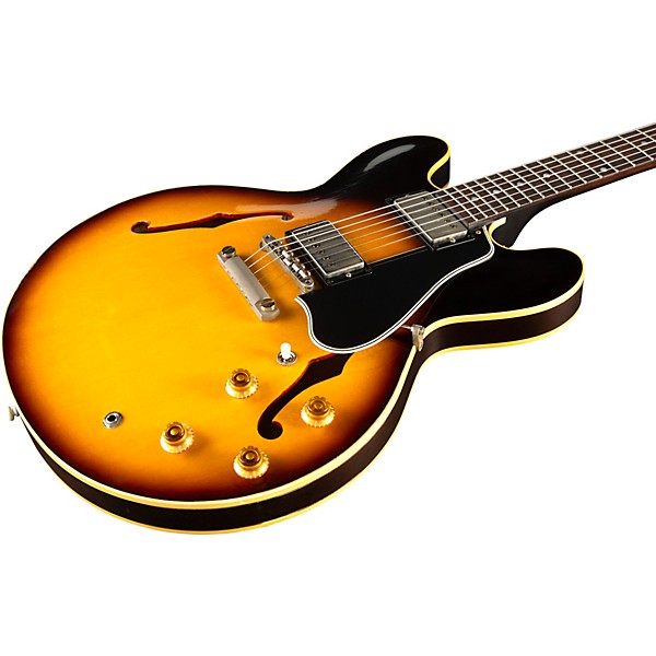 Gibson Custom Murphy Lab 1958 ES-335 Heavy Aged Semi-Hollow Electric Guitar Faded Tobacco Burst