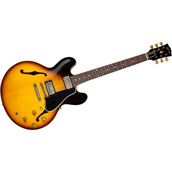 Gibson Custom Murphy Lab 1958 ES-335 Heavy Aged Semi-Hollow Electric Guitar Faded Tobacco Burst