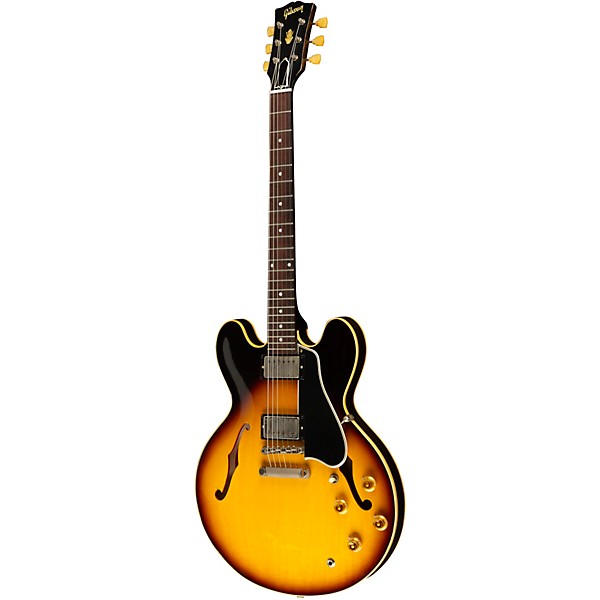 Gibson Custom Murphy Lab 1958 ES-335 Heavy Aged Semi-Hollow Electric Guitar Faded Tobacco Burst