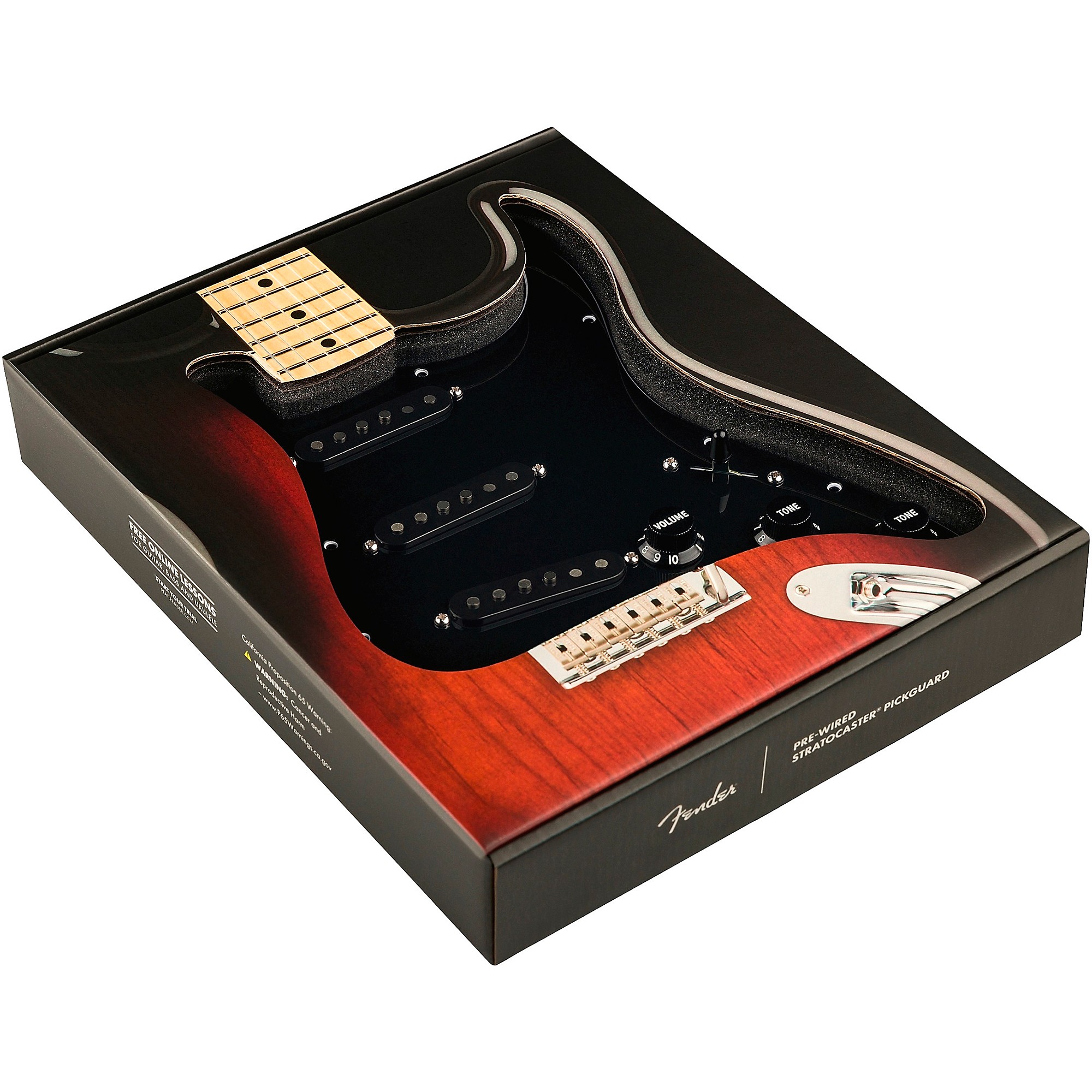 Fender Pure Vintage '65 Prewired Strat Pickguard Black | Guitar Center