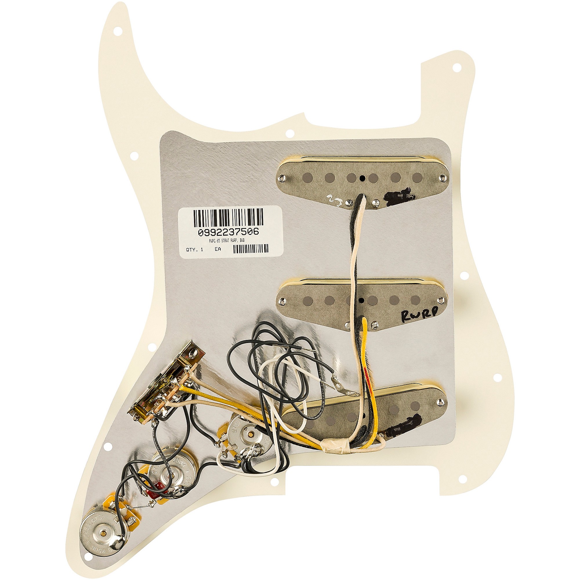 Fender Pure Vintage '65 Prewired Strat Pickguard Aged White
