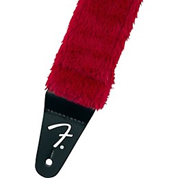 Fender Poodle Plush Guitar Strap Red