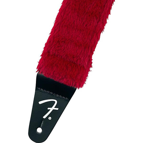 Fender Poodle Plush Guitar Strap Red