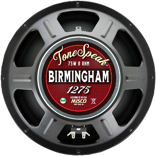 ToneSpeak Birmingham 1275 12" 75W Guitar Speaker 8 Ohm