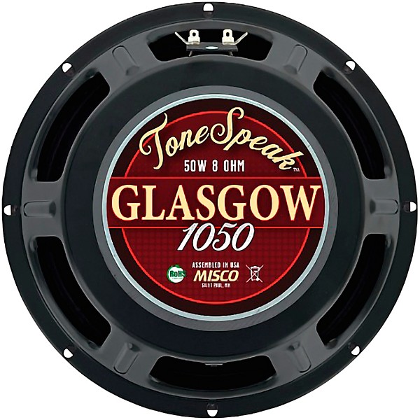 ToneSpeak Glasgow 1050 10" 50W Guitar Speaker 8 Ohm