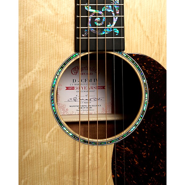 Martin CFMIV 50th Anniversary Limited Edition Dreadnought Acoustic Guitar Natural