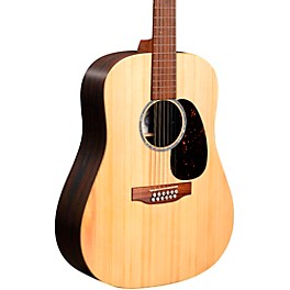 Martin DX2E 12-String X Series Rosewood Dreadnought Acoustic-Electric Guitar Natural