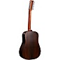 Martin DX2E 12-String X Series Rosewood Dreadnought Acoustic-Electric Guitar Natural