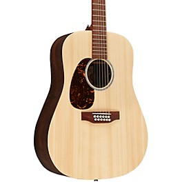 Martin DX2E 12-String X Series Rosewood Left-Handed Dreadnought Acoustic-Electric Guitar Natural