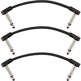 Fender Blockchain Patch Angle to Angle Cables, 3-Pack 4 in. Black