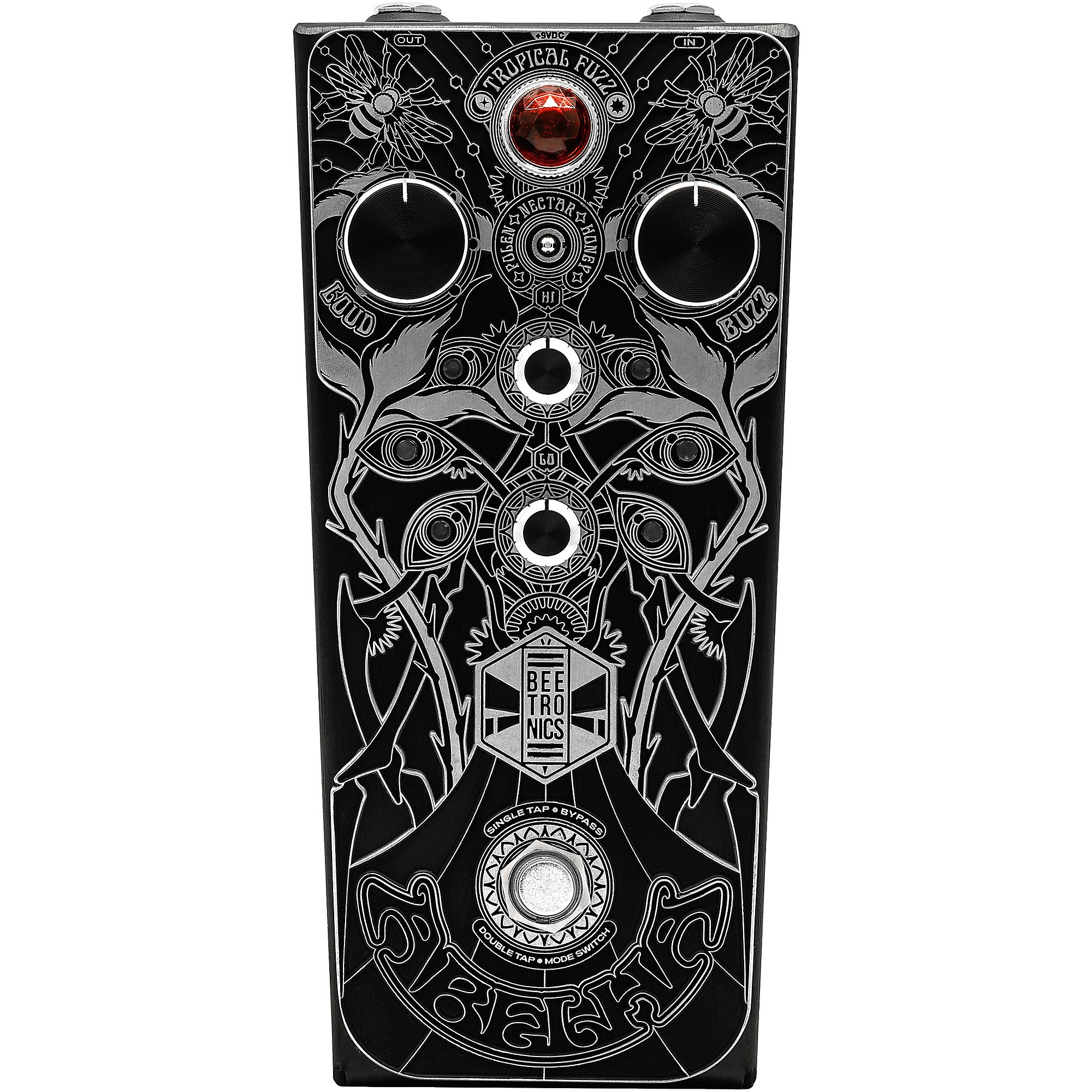 Beetronics FX Abelha Tropical Fuzz Effects Pedal Black Anodized