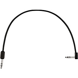 Fender Blockchain Straight to Angle Stereo Patch Cable 16 in. Black