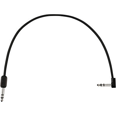 Fender Blockchain Straight To Angle Stereo Patch Cable 16 In. Black for sale