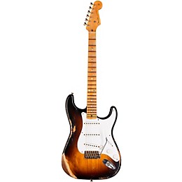 Fender Custom Shop 70th Anniversary 1954 Stratocaster Heavy Relic Limited Edition Electric Guitar Wide Fade 2-Color Sunburst