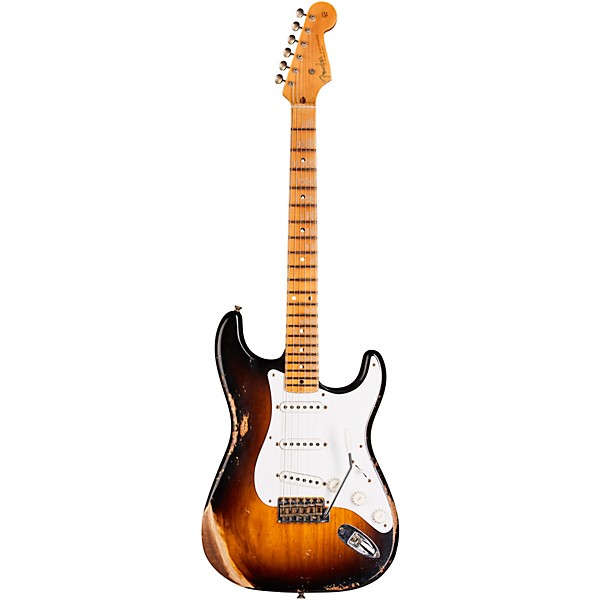 Fender Custom Shop 70th Anniversary 1954 Stratocaster Heavy Relic Limited Edition Electric Guitar Wide Fade 2-Color Sunburst