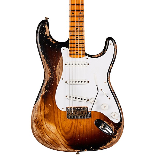 Fender Custom Shop 70th Anniversary 1954 Stratocaster Super Heavy Relic Limited Edition Electric Guitar Wide Fade 2-Color ...