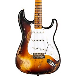 Fender Custom Shop 70th Anniversary 1954 Stratocaster Super Heavy Relic Limited Edition Electric Guitar Wide Fade 2-Color Sunburst