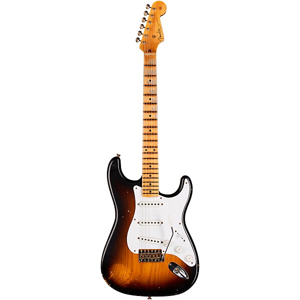 Fender Custom Shop 70th Anniversary 1954 Stratocaster Relic Limited-Edition Electric Guitar Wide Fade 2-Color Sunburst