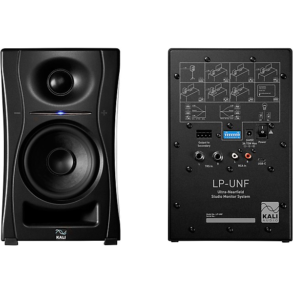 Kali Audio LP-UNF 4.5" 2-Way Powered Speaker Pair With Bluetooth