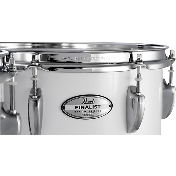 Pearl Finalist FMTB0234 Marching Tenor Set 10, 12, 13, 14 in. Pure White