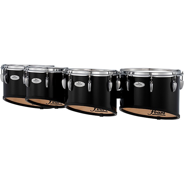 Pearl Finalist FMTB0234 Marching Tenor Set 10, 12, 13, 14 in. Midnight Black