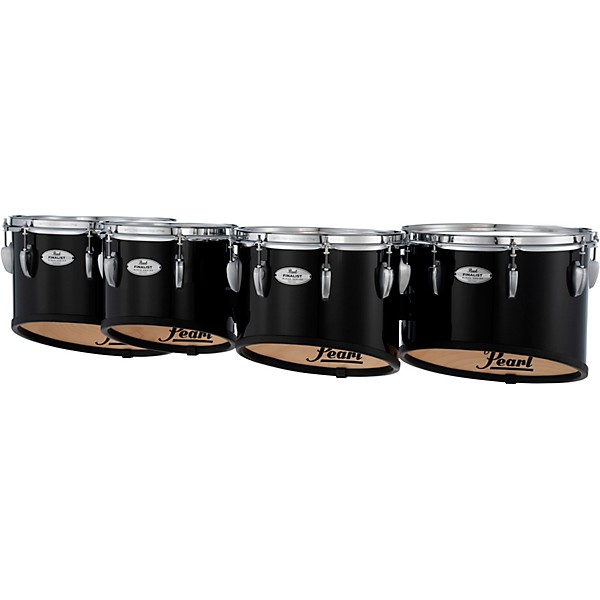 Pearl Finalist FMTB0234 Marching Tenor Set 10, 12, 13, 14 in. Midnight Black