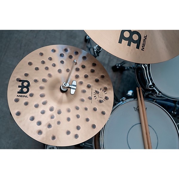 MEINL Pure Alloy Extra Hammered Hi-Hat Cymbals - 14 in.