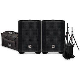 Electro-Voice EVERSE 8 Weatherized Battery-Powered Speaker Pair With Duffel Bag, Extra Battery & Speaker Stands