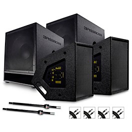 BASSBOSS CCM12 MK3 Active Monitor Package With BB15 MK3 Subwoofers