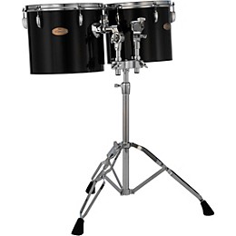 Pearl PTE Concert Series Single Head 12" & 13" Tom Set With BT3 & 7/8" Receiver and T895 Stand 12 x 10 in., 13 x 11 in. Midnight Black