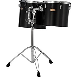 Pearl PTE Concert Series Single Head 13" & 14" Tom Set With BT3 & 7/8" Receiver and T895 Stand 13 x 11 in. , 14 x 12 in. Midnight Black