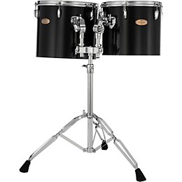 Pearl PTE Concert Series Single Head 13" & 14" Tom Set With BT3 & 7/8" Receiver and T895 Stand 13 x 11 in. , 14 x 12 in. Midnight Black
