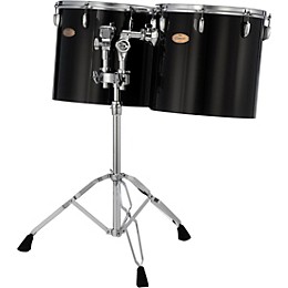 Pearl PTE Concert Series Single Head 15" & 16" Tom Set With BT3 & 7/8" Receiver and T895 Stand 15 x 14 in., 16 x 14 in. Midnight Black