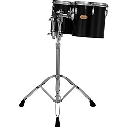 Pearl PTE Concert Series Single Head 10" & 12" Tom Set With BT3 & 7/8" Receiver and T895 Stand 10 x 10 in., 12 x 10 in. Midnight Black