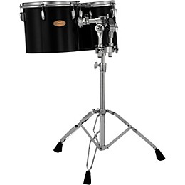 Pearl PTE Concert Series Single Head 10" & 12" Tom Set With BT3 & 7/8" Receiver and T895 Stand 10 x 10 in., 12 x 10 in. Midnight Black