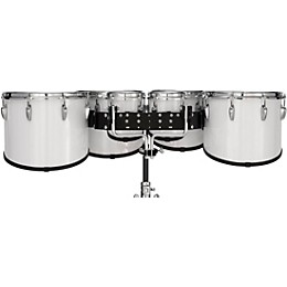 Pearl Finalist Marching Tenor Set 6, 6, 8, 10, 12, 13 in. Pure White