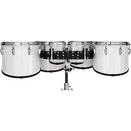 Pearl Finalist Marching Tenor Set 6, 6, 10, 12, 13, 14 in. Pure White