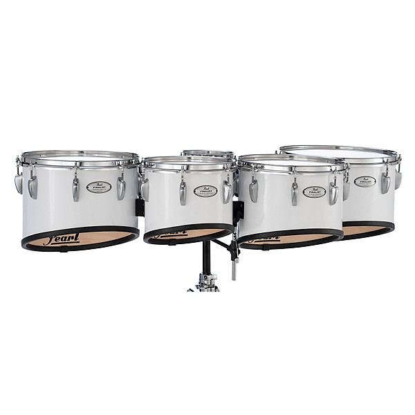 Pearl Finalist Marching Tenor Set 6, 10 ,12, 13, 14 in. Pure White