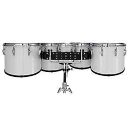 Pearl Finalist Marching Tenor Set 6, 10 ,12, 13, 14 in. Pure White