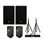 Electro-Voice ZLX-12P G2 Powered Speaker Pair With Covers and Stands thumbnail