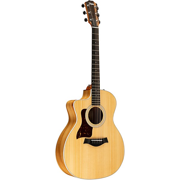 Taylor 214ce Koa Grand Auditorium Left-Handed Acoustic-Electric Guitar Natural