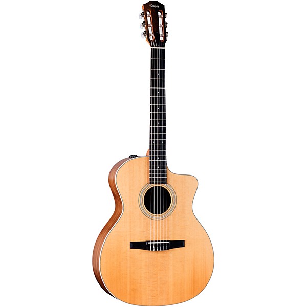 Taylor 214ce-N Grand Auditorium Nylon-String Acoustic-Electric Guitar Natural