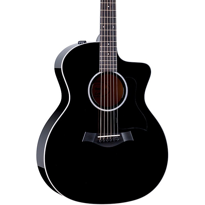 ギター Taylor 214ce DLX BLK Taylor 214ce Deluxe Acoustic-electric Guitar - Black | Sweetwater