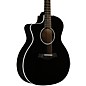 Taylor 214ce BLK Plus Grand Auditorium Left-Handed Acoustic-Electric Guitar Black thumbnail